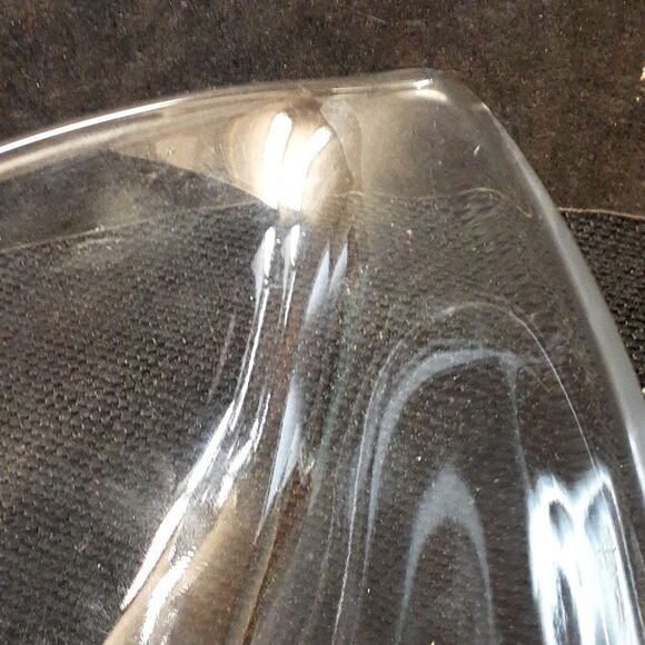 Vtg. Duncan Miller MCM clear glass Swan towel floral trinket bowl - Picture 12 of 14